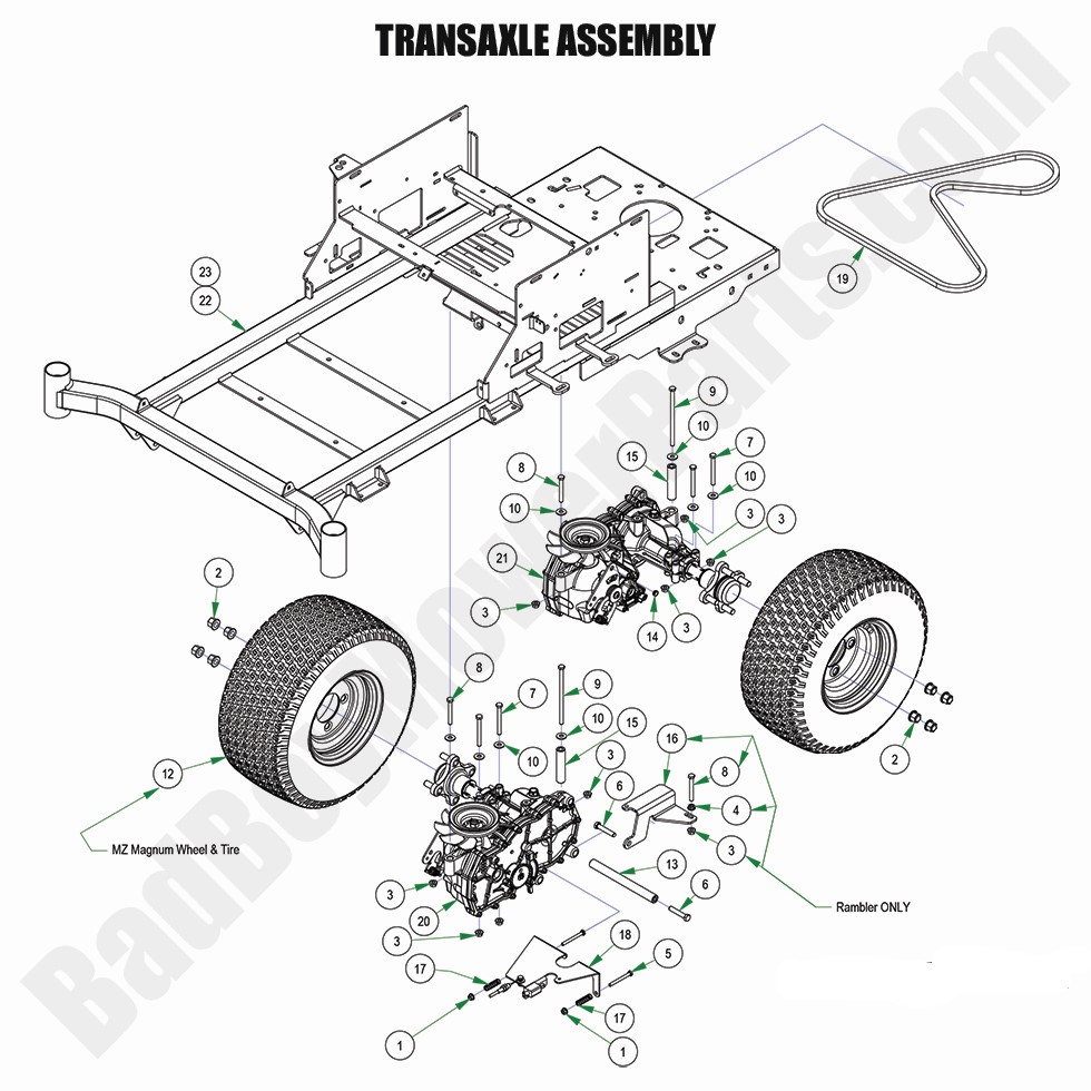 2024 MZ Magnum - Transaxle Assembly